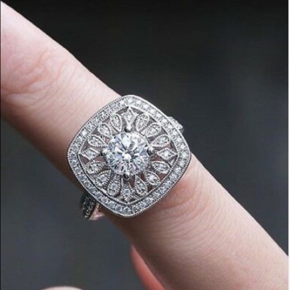 Gorgeous925 Silver Princess Cut Ring